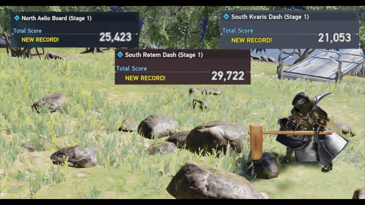 PSO2NGS ARKS Records Field Races - South Kvaris (21053) - South Retem (29722) - North Aelio (25423)