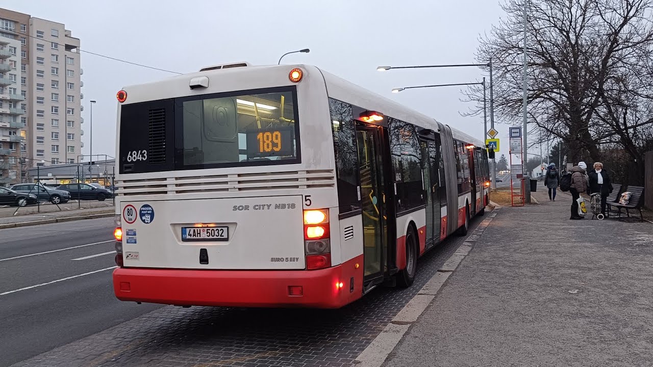 Jízda linkou 189 v úseku kačerov - tempo 