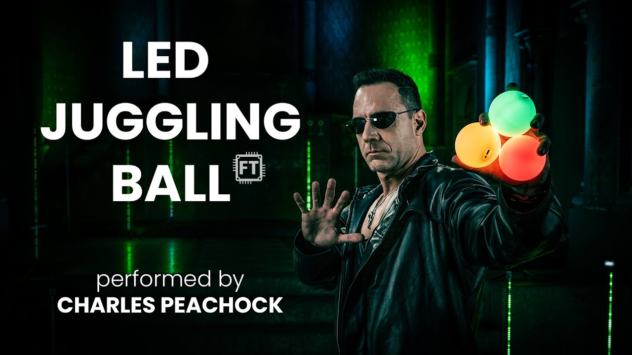 LED Juggling Ball - Charles Peachock in Matrix | Pyroterra Lighttoys