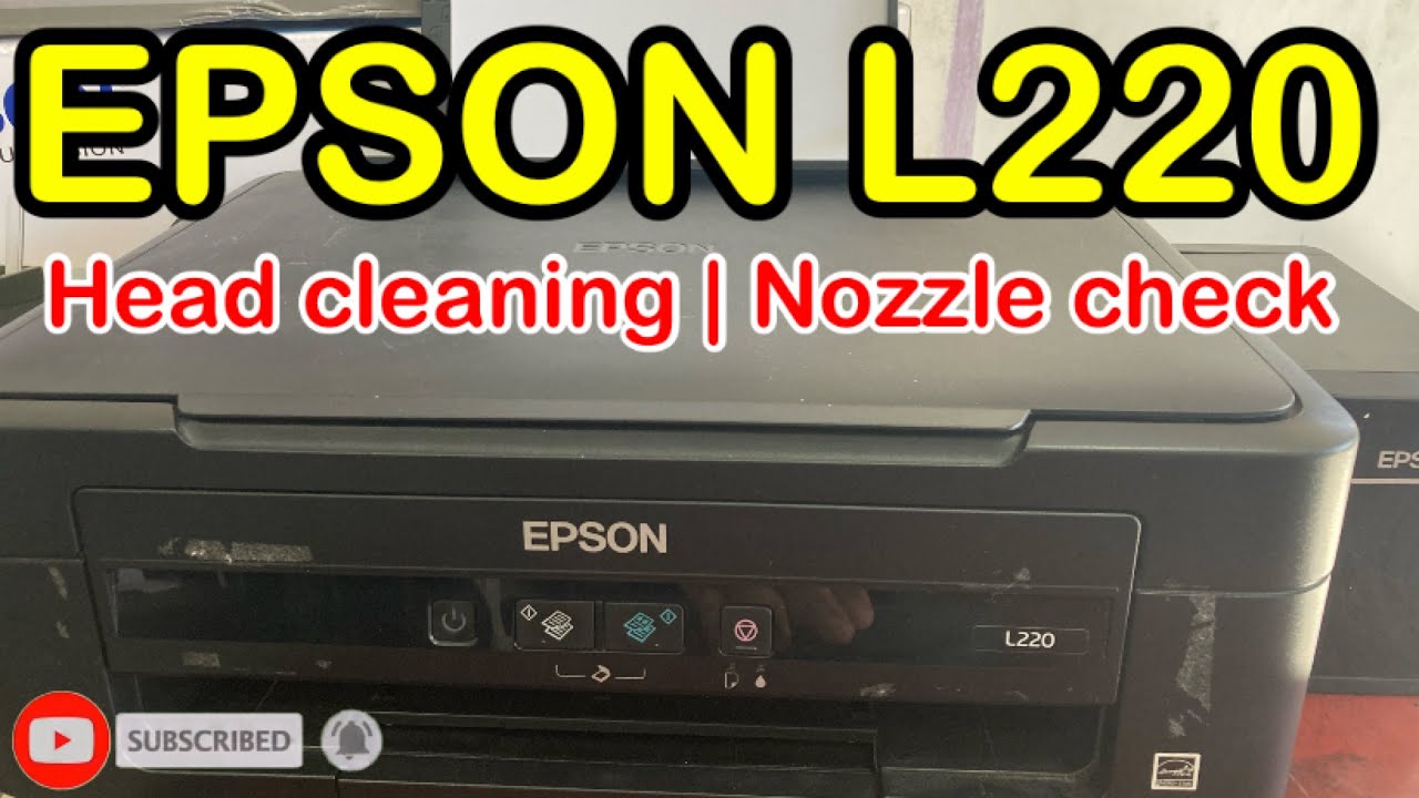Epson L220 Head Cleaning & Nozzle check without computer or laptop