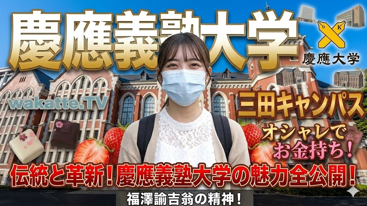 【wakatte】慶應義塾大学の美女まとめ