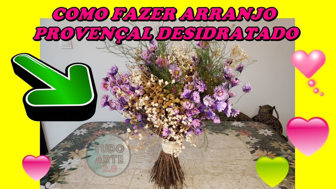 Como Fazer um Arranjo Provençal Desidratado