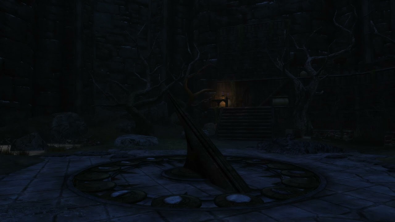 Skyrim Ambience  - No Music  - Castle Volkihar Courtyard - 6 Hours
