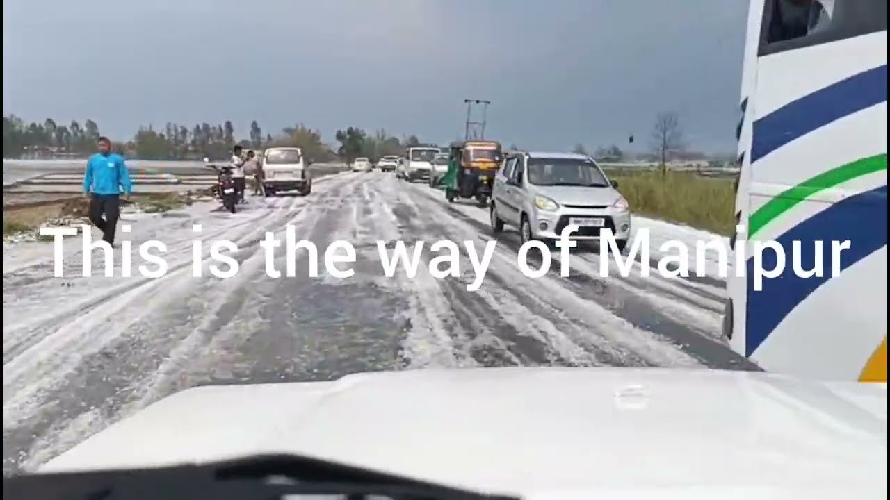 Hailstones seriously hit Manipur and Mizoram 