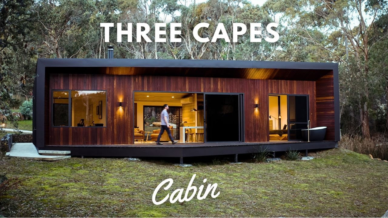 Inside A Modern Black Cabin Designed Around Bathing Rituals | Three Capes Cabin Tasmania | FULL TOUR