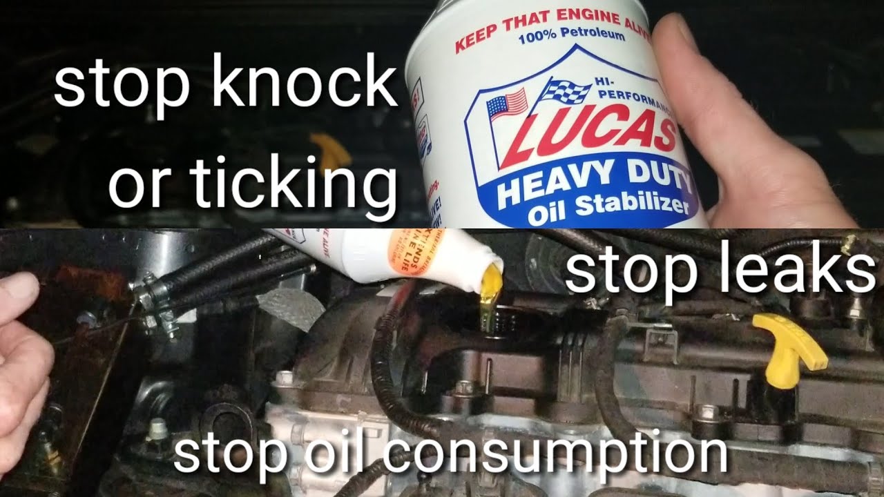 Lucas heavy duty oil stabilizer vs knock or stop tick lucas stablizer lucas oil