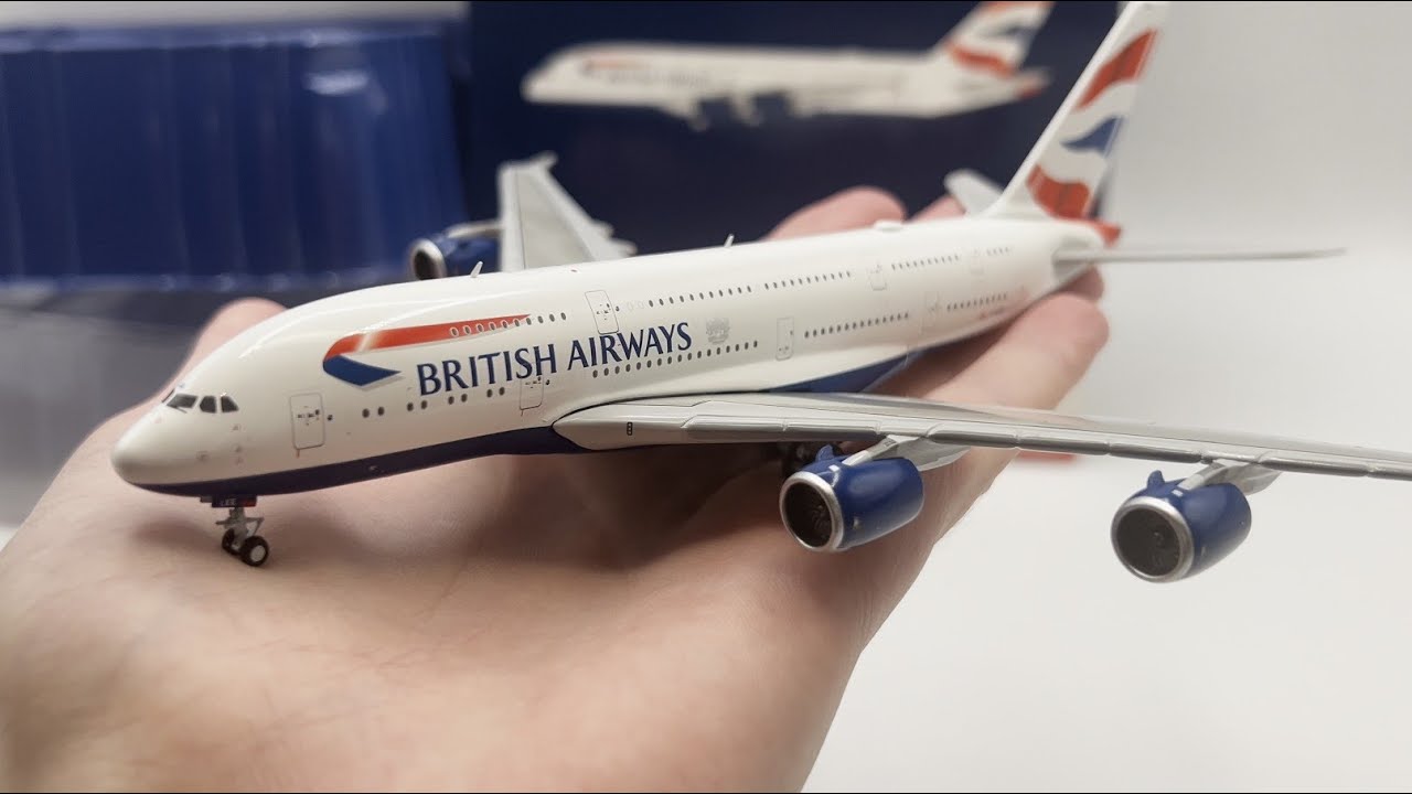 Gemini Jets British Airways Airbus A380 G-XLEE 1:400 Scale GJBAW2325 Распаковка