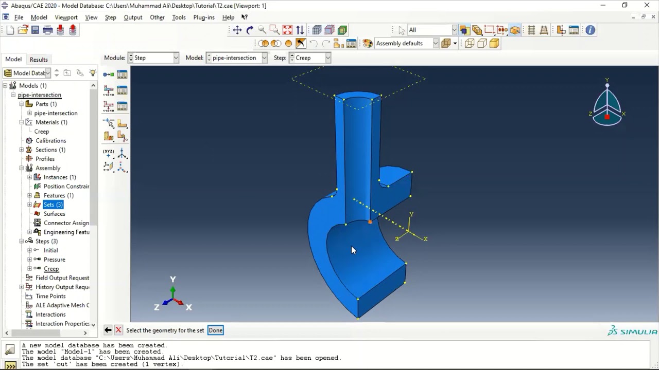 Abaqus Tutorial 3 (Continuation of Pipe Creep Model)