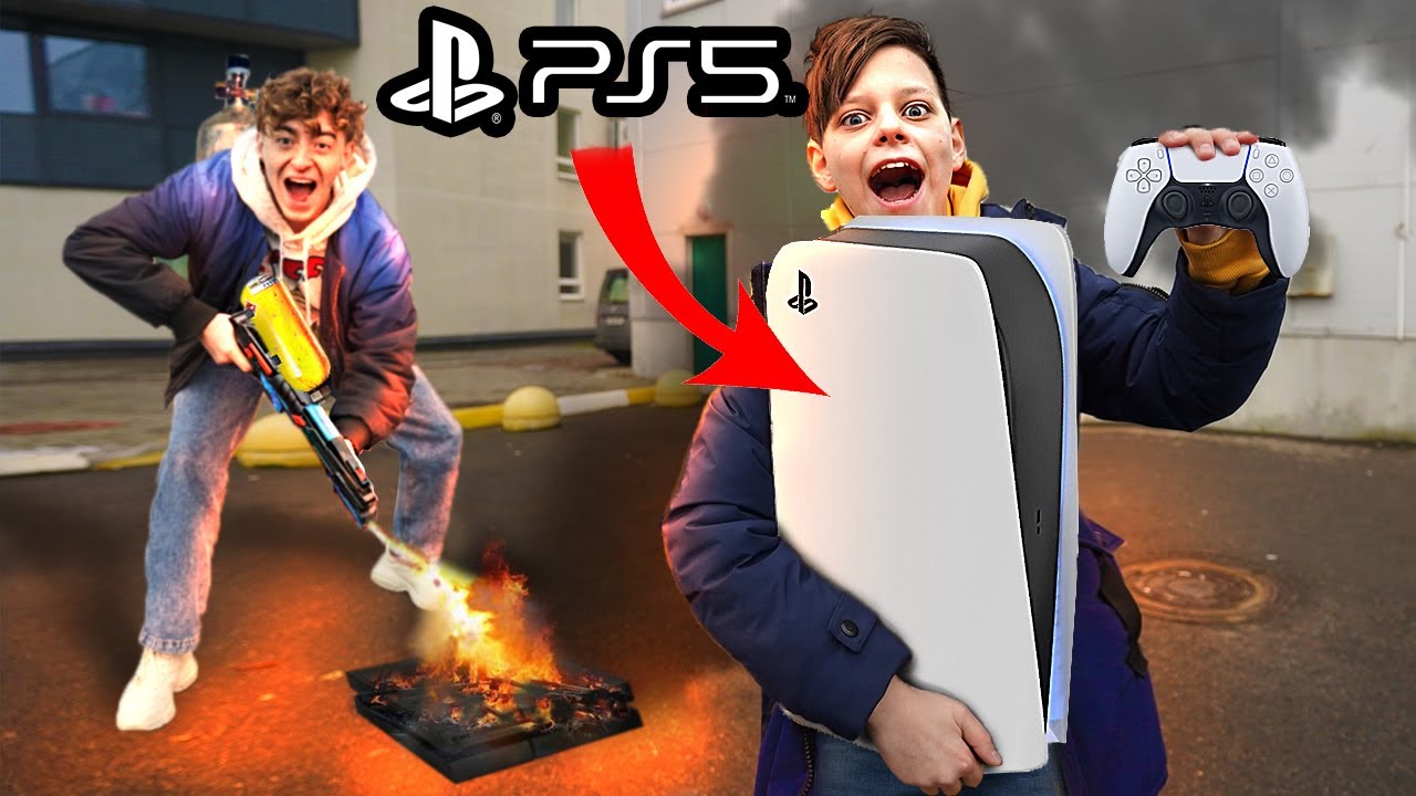 РАЗБИЛ МЛАДЕШЕМУ БРАТУ PS4 И ПОДАРИЛ НОВУЮ PS5!