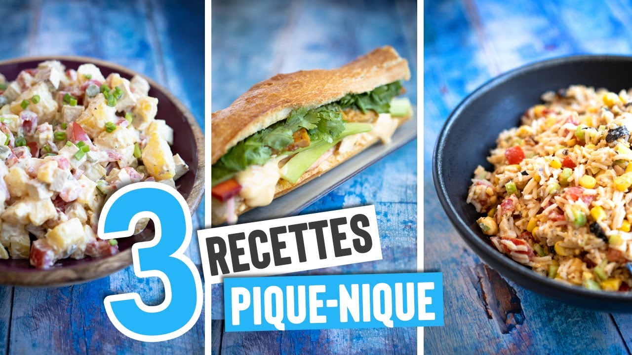 PIQUE-NIQUE VEGAN | 3 RECETTES