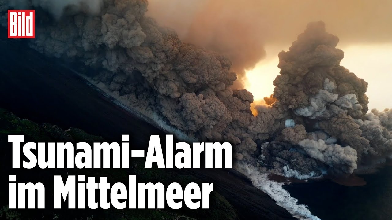 Krater kracht ins Mittelmeer | Vulkanausbruch Stromboli