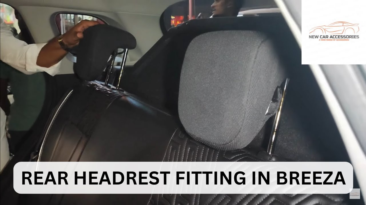 Rear Seat Headrest Installed in Breeza | Rear Headrest Installation| Maruti Suzuki Brezza