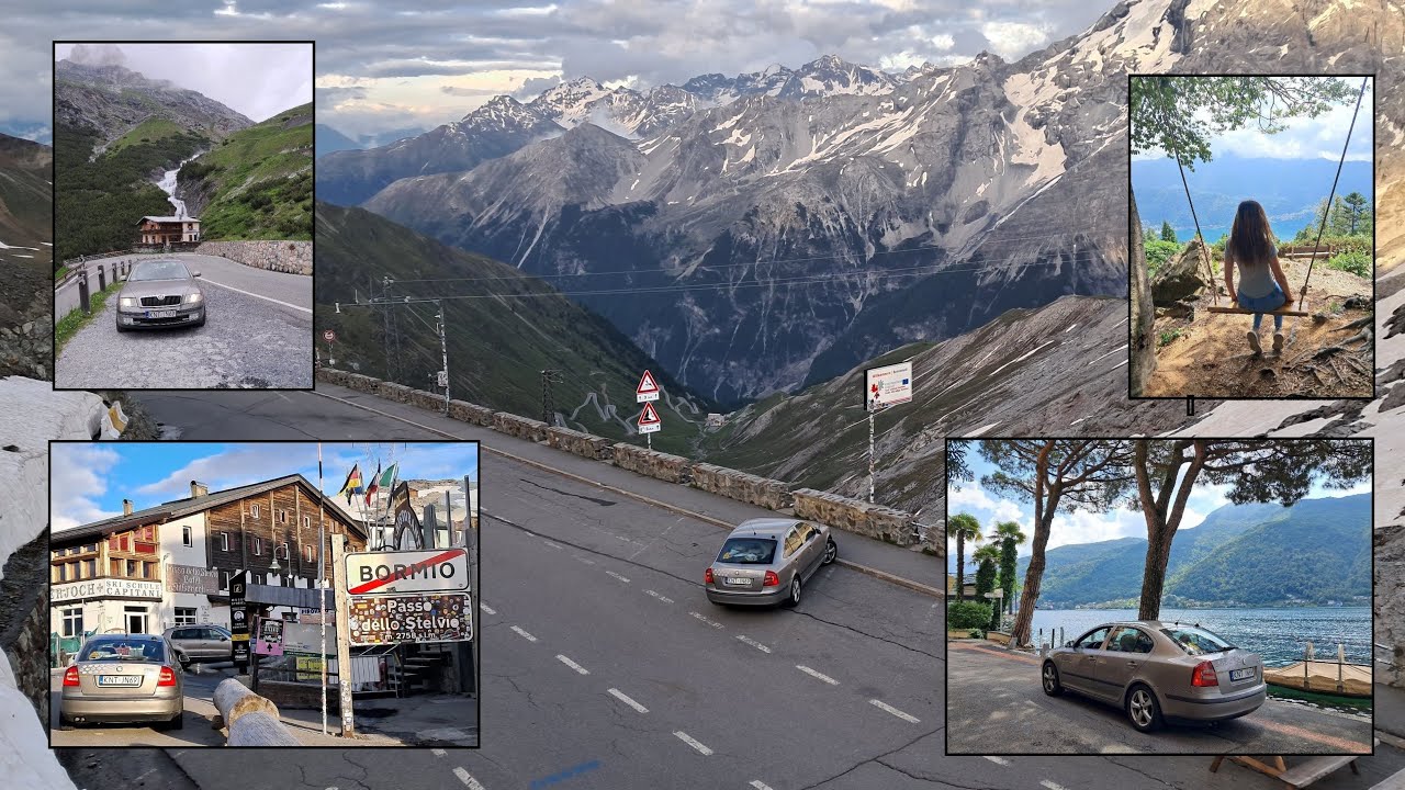 Samochodem przez Passo Stelvio. Droga powrotna z wakacji.