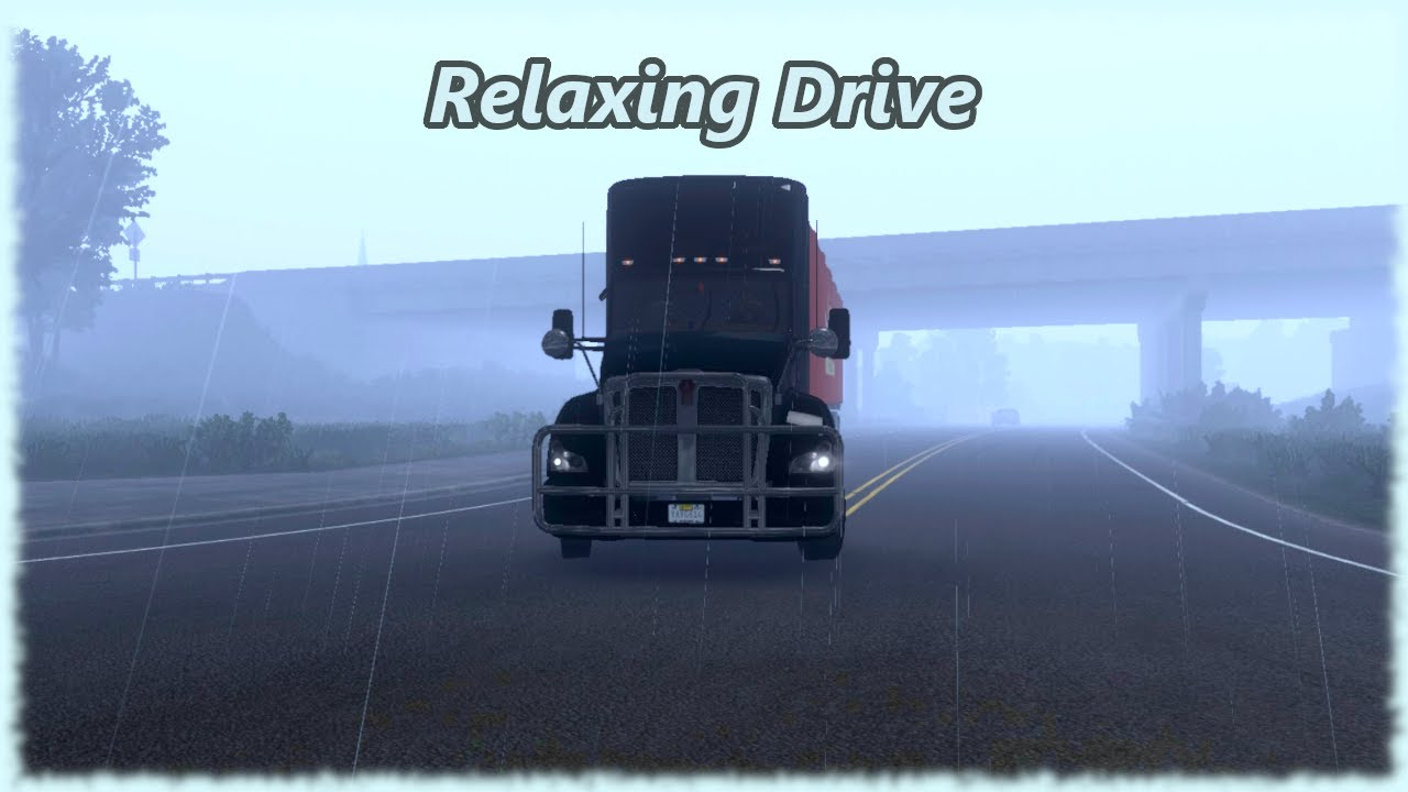 ATS - Relaxing Drive with Rain & Ambient Sounds (Longplay) [No Commentary]