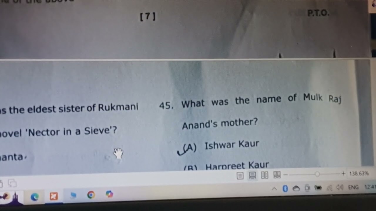 Solution (answer key) of BA 6th semester paper 1st RMPU 2025