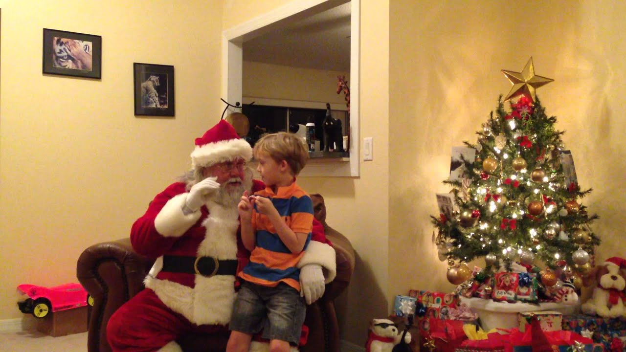 Surprise visit from Santa!!! Jackson 5 yrs old
