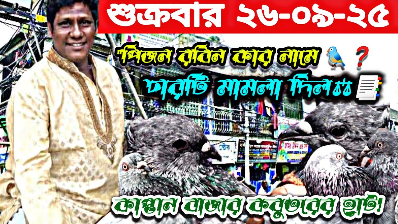 কাপ্তান বাজার কবুতরের হাটে 🕊️🐦 কার নামে চারটি মামলা ⚖️📜 দিল পিজন রবিন! 😮🔥#viral