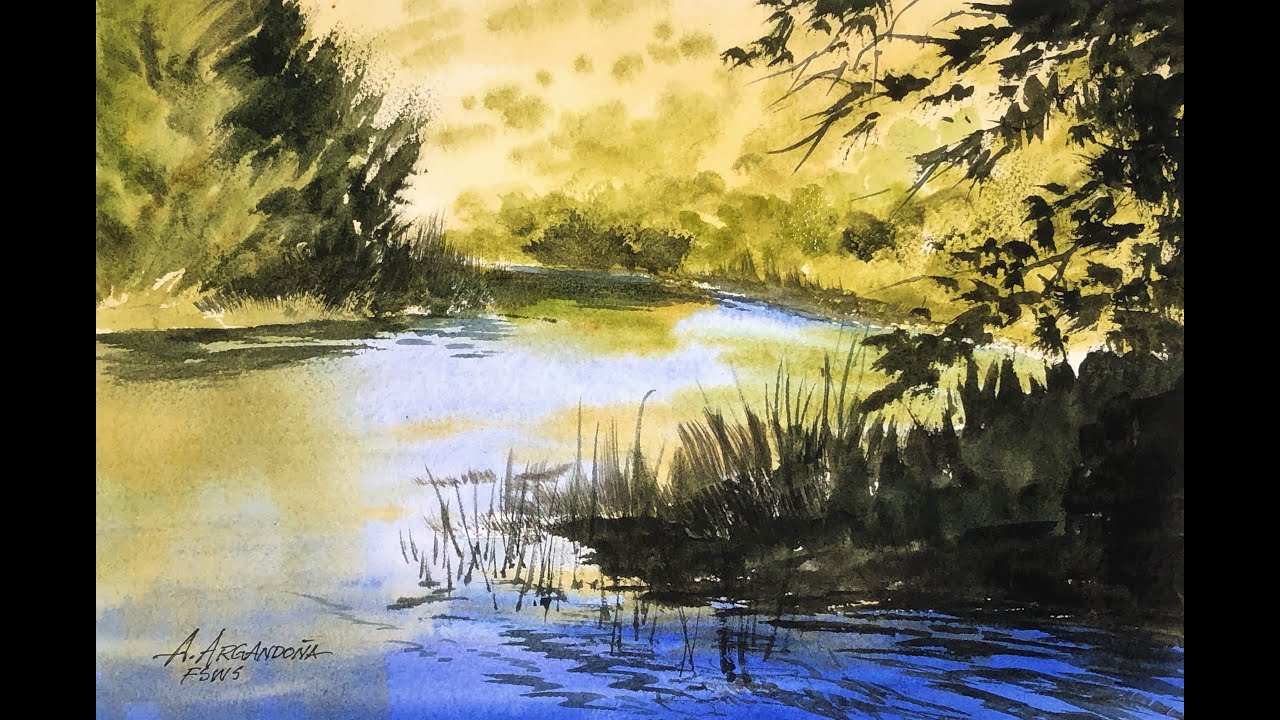 20 Minute Watercolor Tutorial  VERDE RIVER