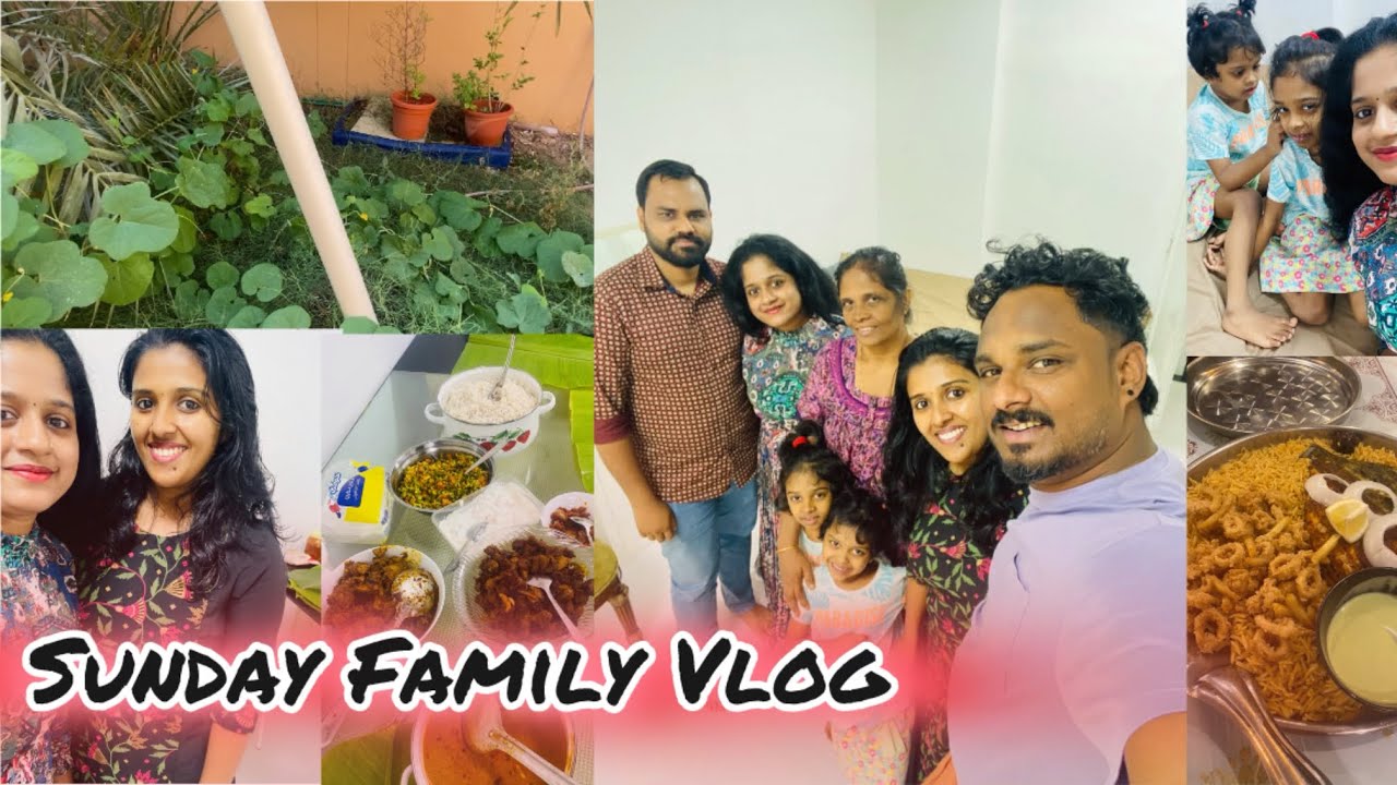Sunday Family Vlog😍🥰|Malayalam Vlog| Sandra Vineeth