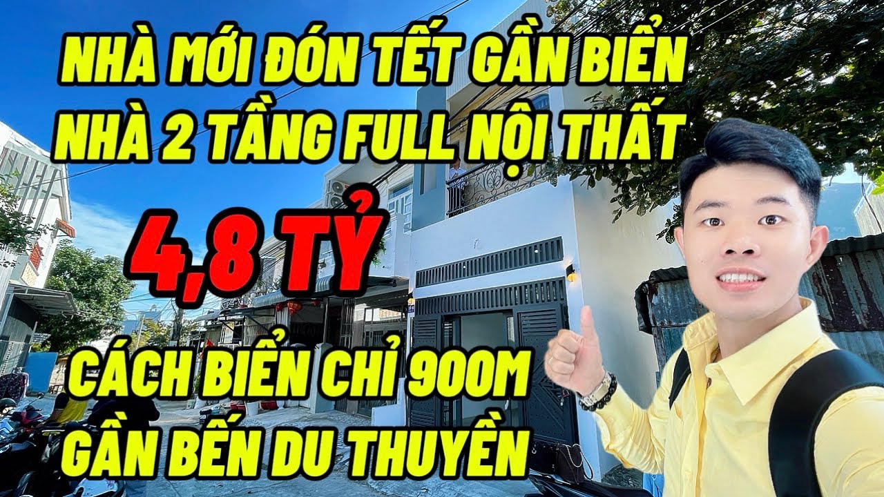 Nhà Mới Đón Tến Gần Biển - Nhà 2 Tầng Full Nội Thất | Cách Biển Chỉ 900M - Gần Bến Du Thuyền Quốc Tế