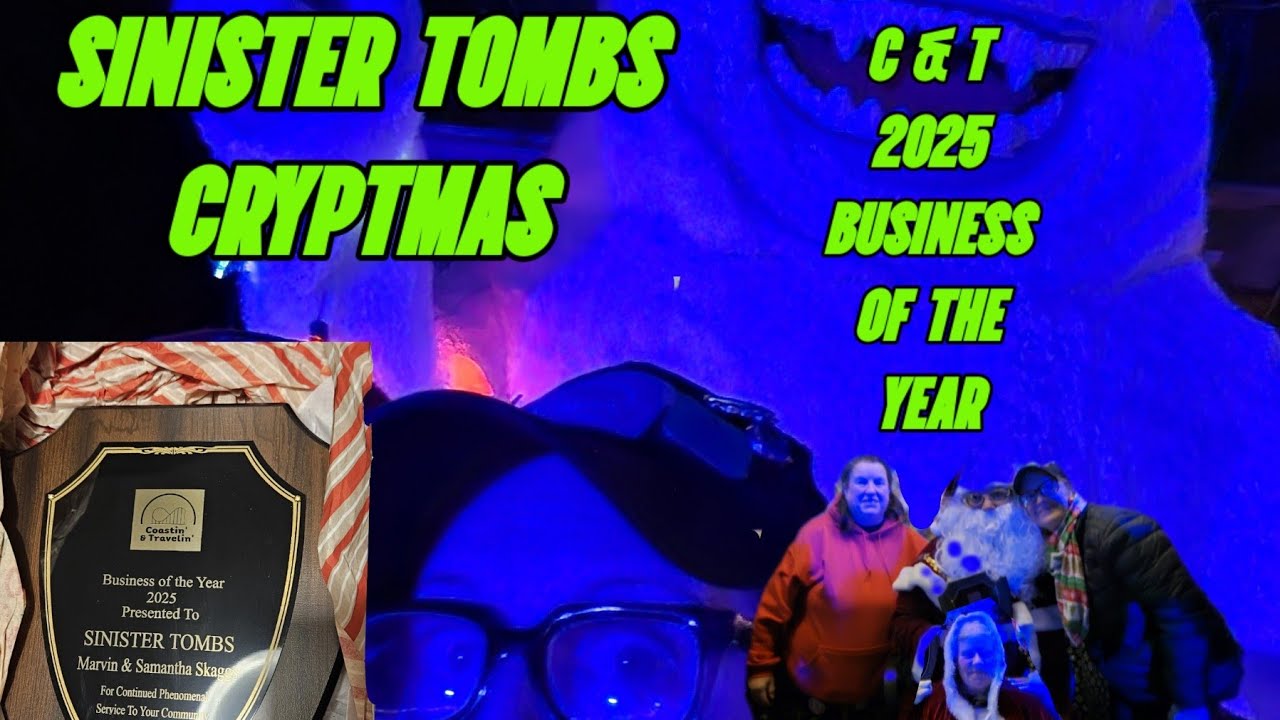 Sinister Tombs Cryptmas | C & T 2025 Business of the Year Award | #award #vlog