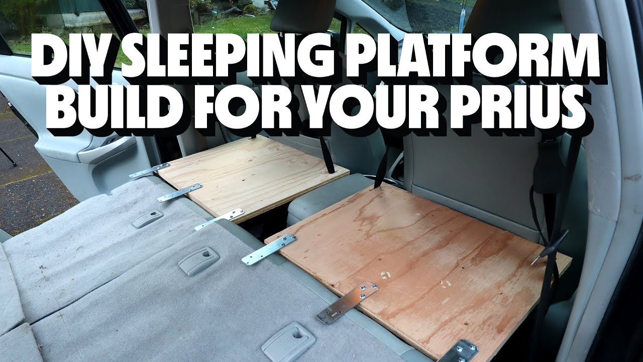 I built a simple & removable SLEEPING PLATFORM for our PRIUS