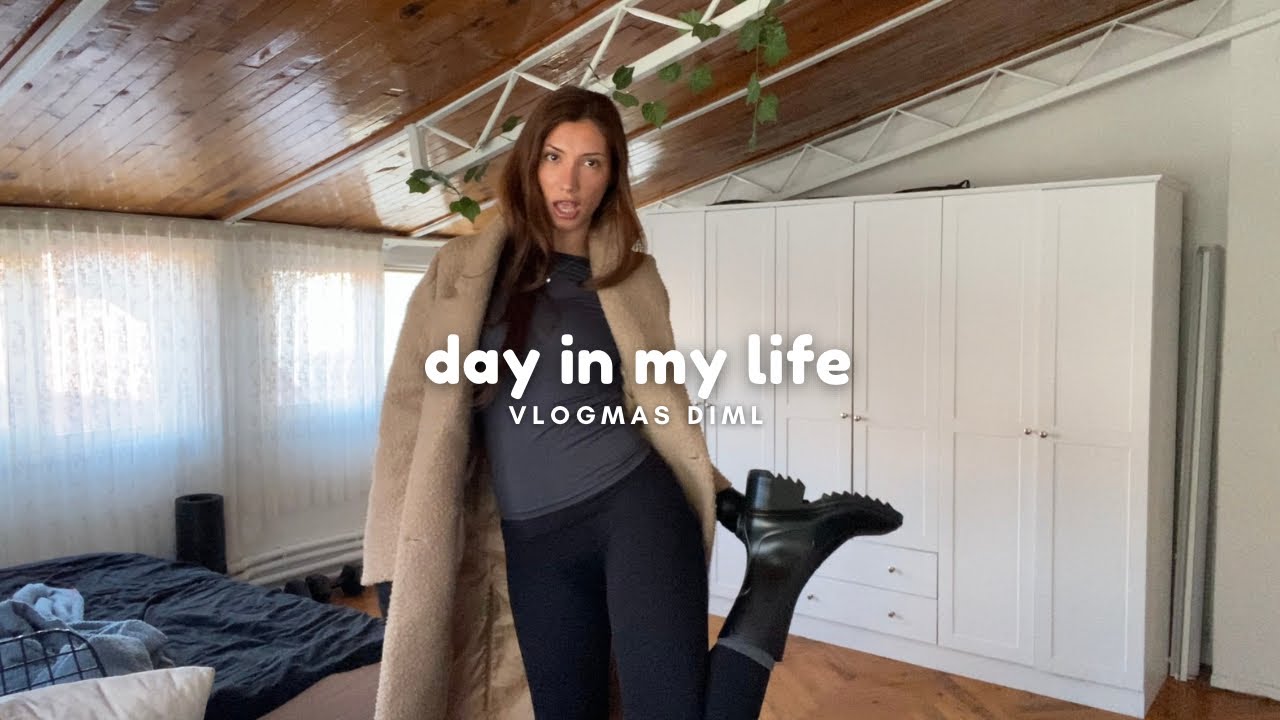 Один день из моей жизни | vlogmas diml, моя утренняя рутина, покупки, кофейня и всё остальное