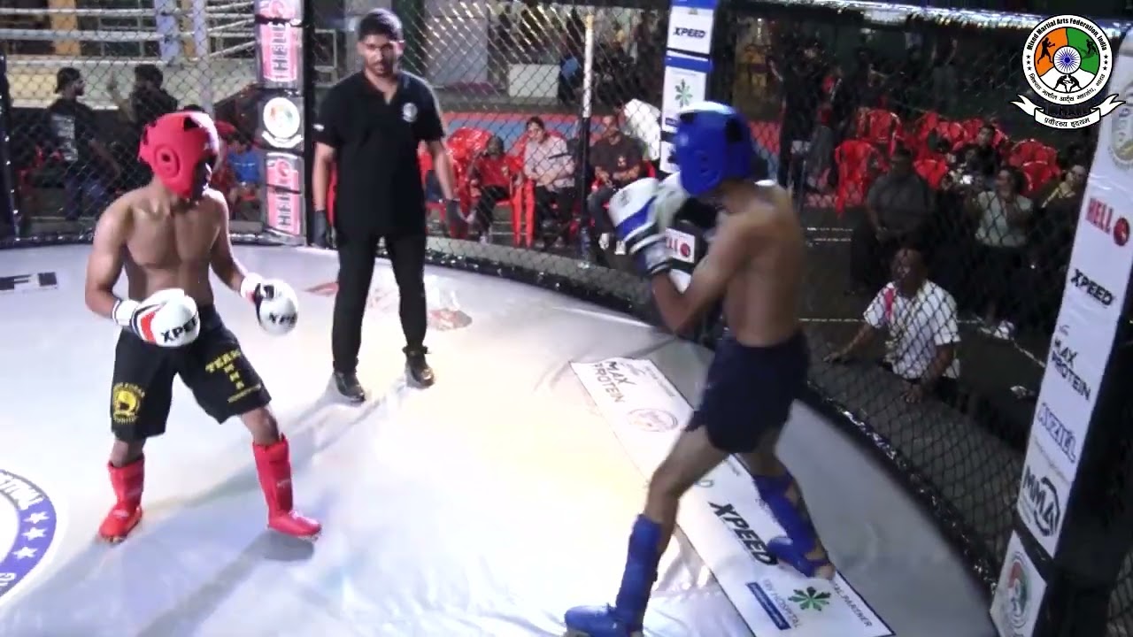 Madani A (Mauritius) vs Anish Poddar (Nepal) Kickboxing bout, International Combat Sports Festival
