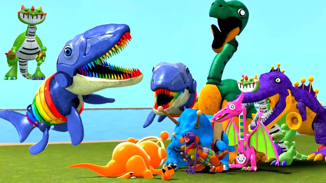 New Cursed Xylosaurus Dino Toy Pianosaurus Family Poppy Playtime 4 in Garry's Mod