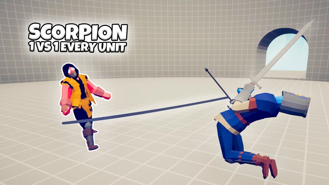 SCORPION 1 vs 1 EVERY UNIT | TABS Modded Gameplay