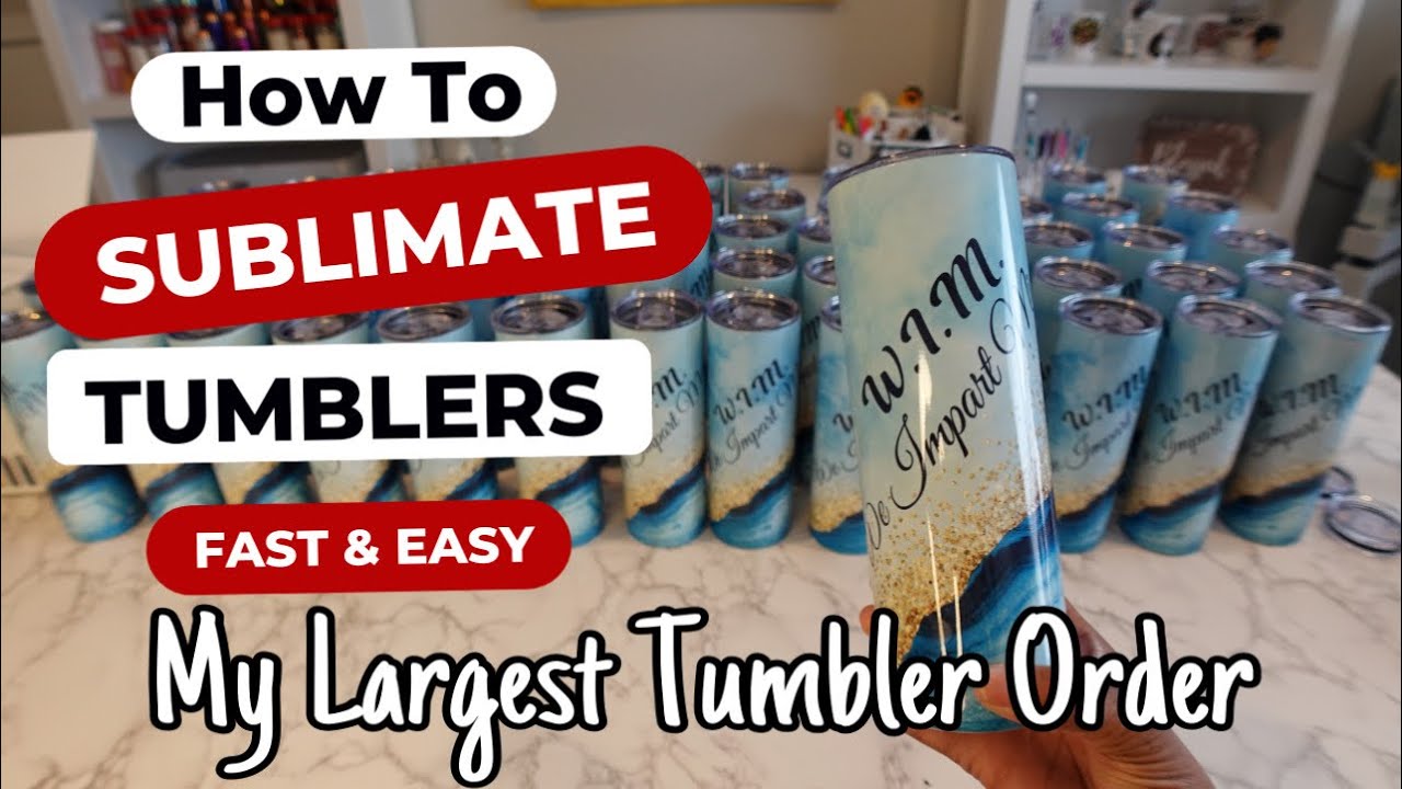 Work With Me,  How to Sublimate Tumblers Fast and Easy using My Sublimation Oven!  Fix Mistakes Easy