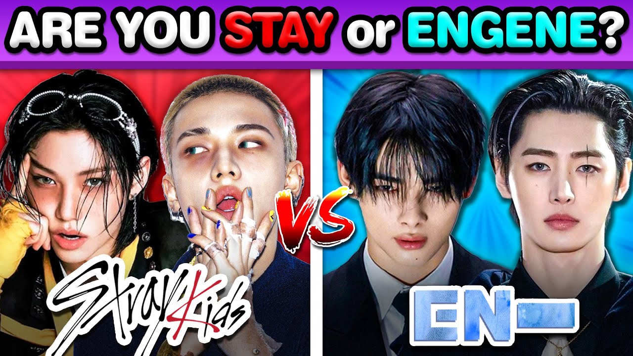 STRAY KIDS vs ENHYPEN: Are You a STAY or ENGENE? ❤️🧡 | KPOP QUIZ 2025