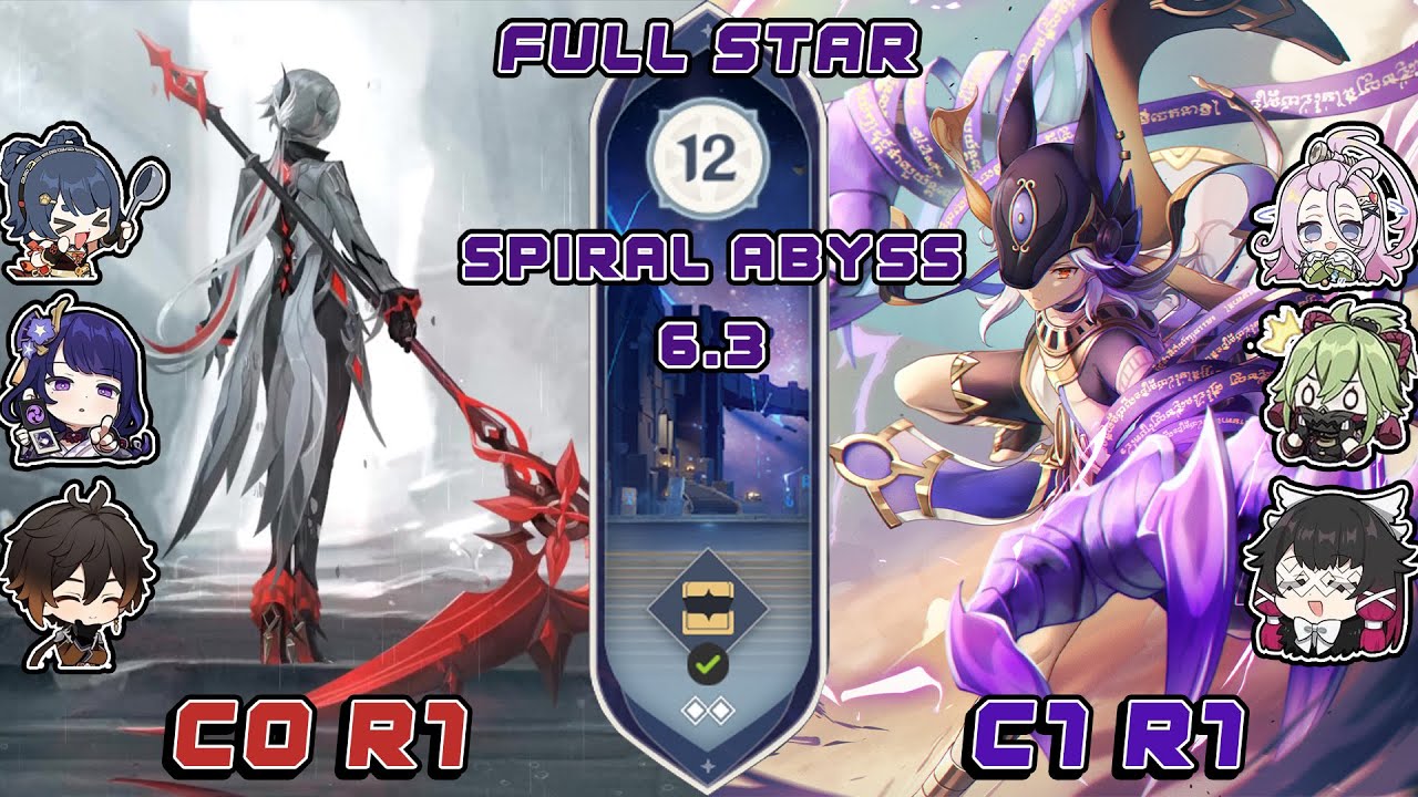 Arlecchino Overloaded & Cyno Lunar Charged - Spiral Abyss 6.3 | Genshin Impact