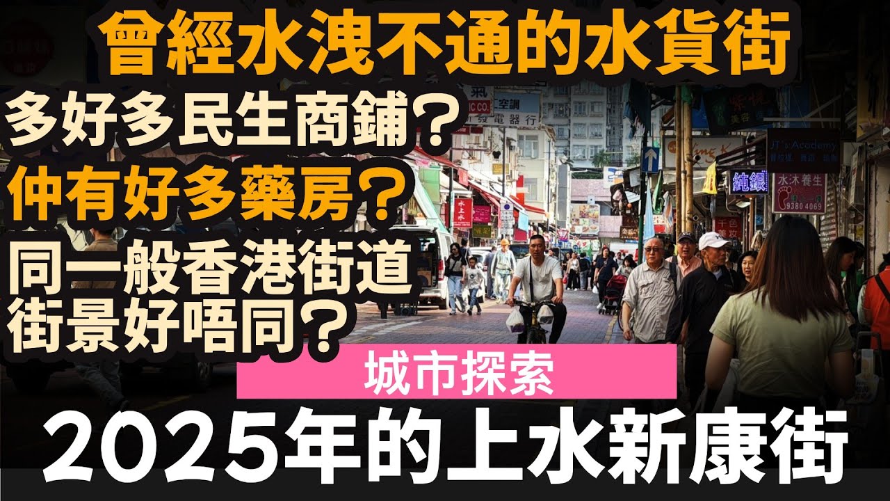2025年的上水新康街, 到底變成點? ── 曾經水洩不通的水貨街 | 多咗好多民生商鋪? | 仲有好多藥房? | 同一般香港街道街景好唔同?