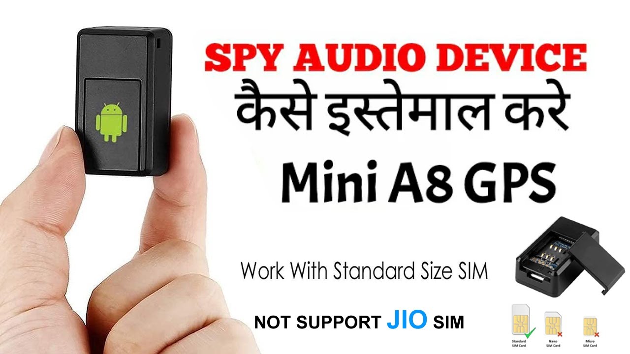 Technoview Kaise use kare mini A8 GPS Spy Audio device in Hindi, how to use mini A8 GPS