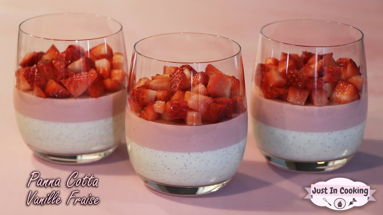 Recette de Panna Cotta Vanille Fraise