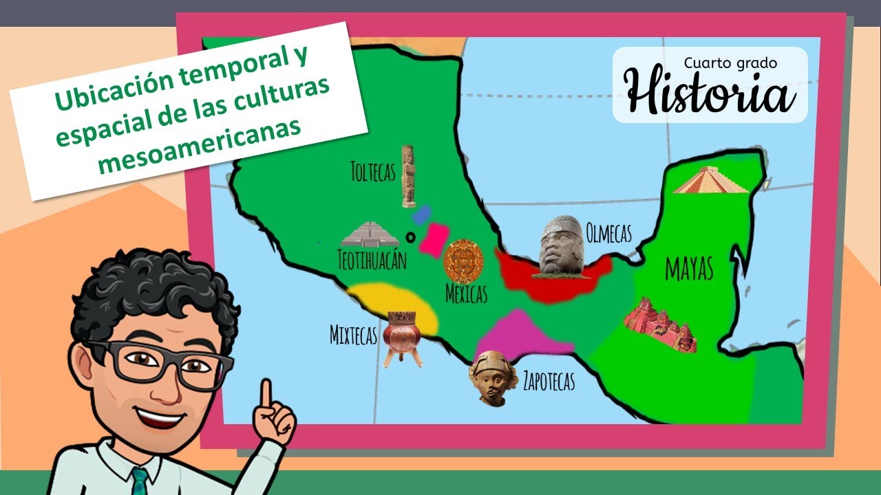 Ubicación temporal y espacial de las culturas mesoamericanas - HISTORIAL - ✨CUARTO GRADO ✨