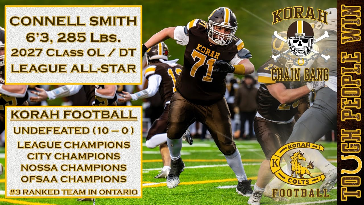 Connell Smith (6'3, 285 Lbs., 2027 Class OL / DT) - 2025 Season Highlights