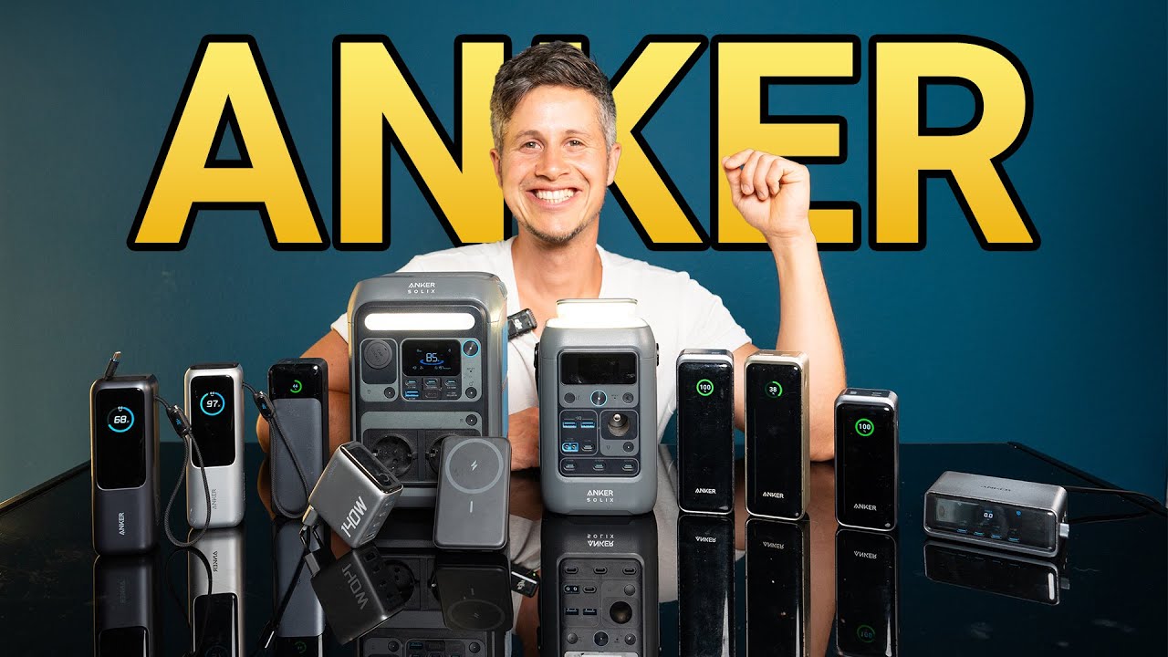 Das Beste von Anker! Powerbanks, USB-C Netzstecker, Autoladegeräte, SOLIX C300