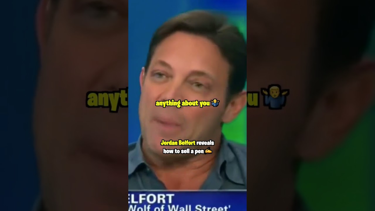 Jordan Belfort Reveals How To Sell A Pen