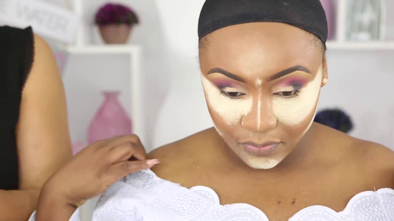 🍫NIGERIAN  MAKEUP TRANSFORMATION  ❤️ON A MELANIN GODDESS |#LONDON🇬🇧BLACK BEAUTY MAKEUP