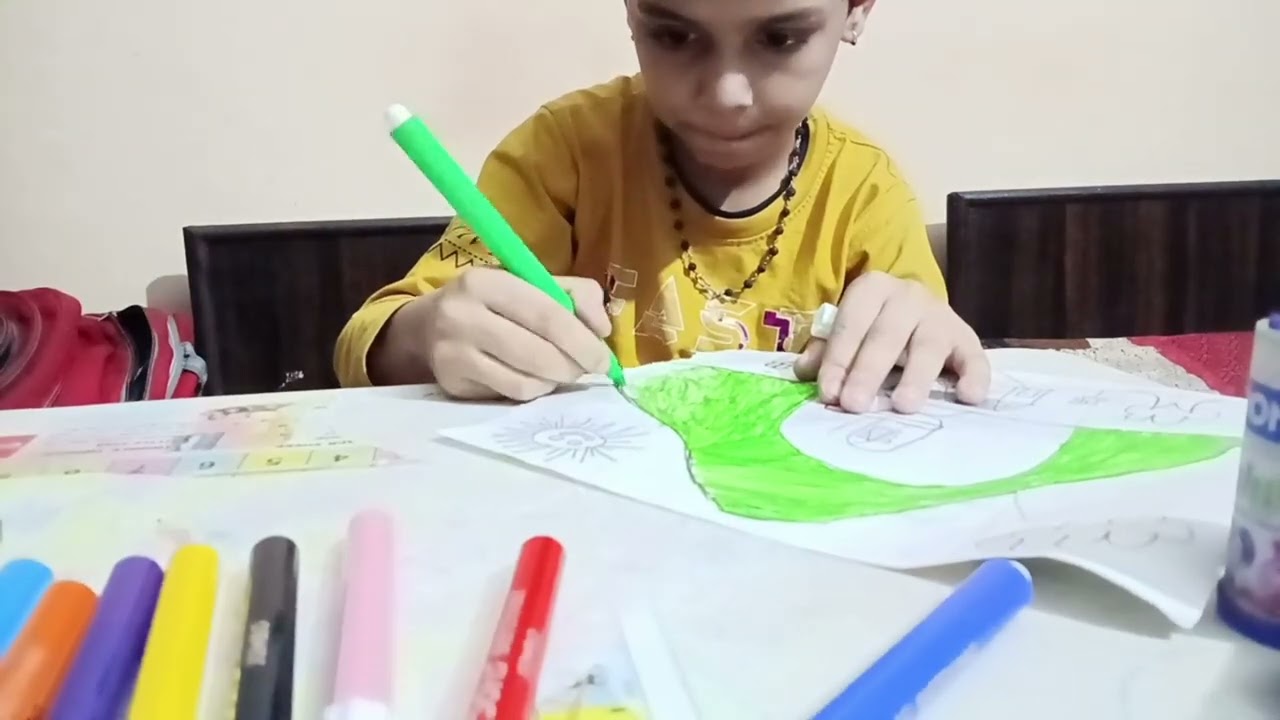 # starting Mein drawing Banane baccha Kaise sikhega# Drawing colour#masti 