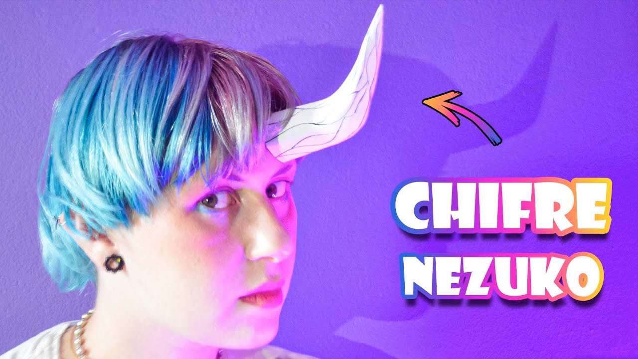 COMO FAZER CHIFRE da NEZUKO de DEMON SLAYER | Tutorial Cosplay