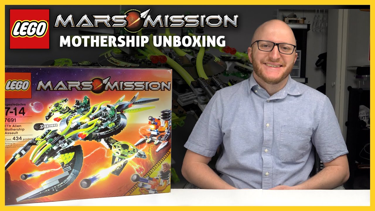 Unboxing a LEGO Mars Mission Set from 2007! (7691 ETX Alien Mothership Assault)