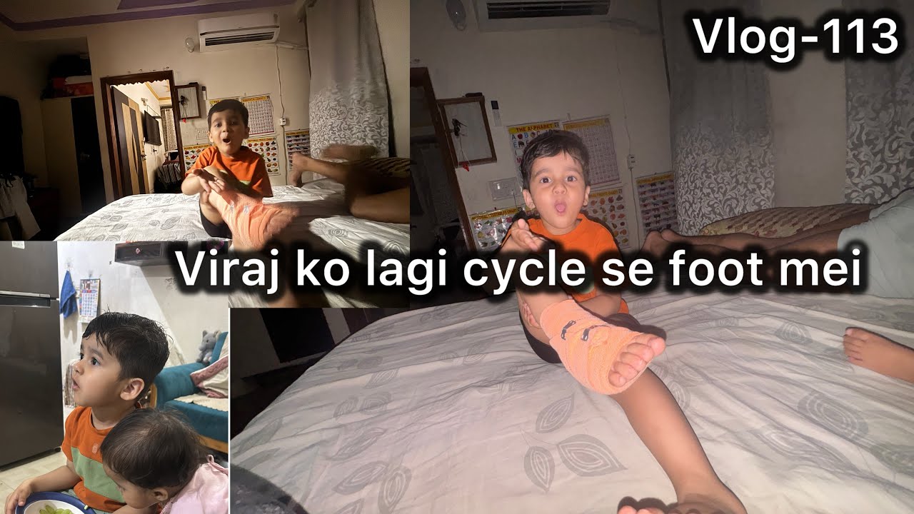 ￼Viraj ko lagi cycle se foot mei #reelkarofeelkaro #minivlog #funny 