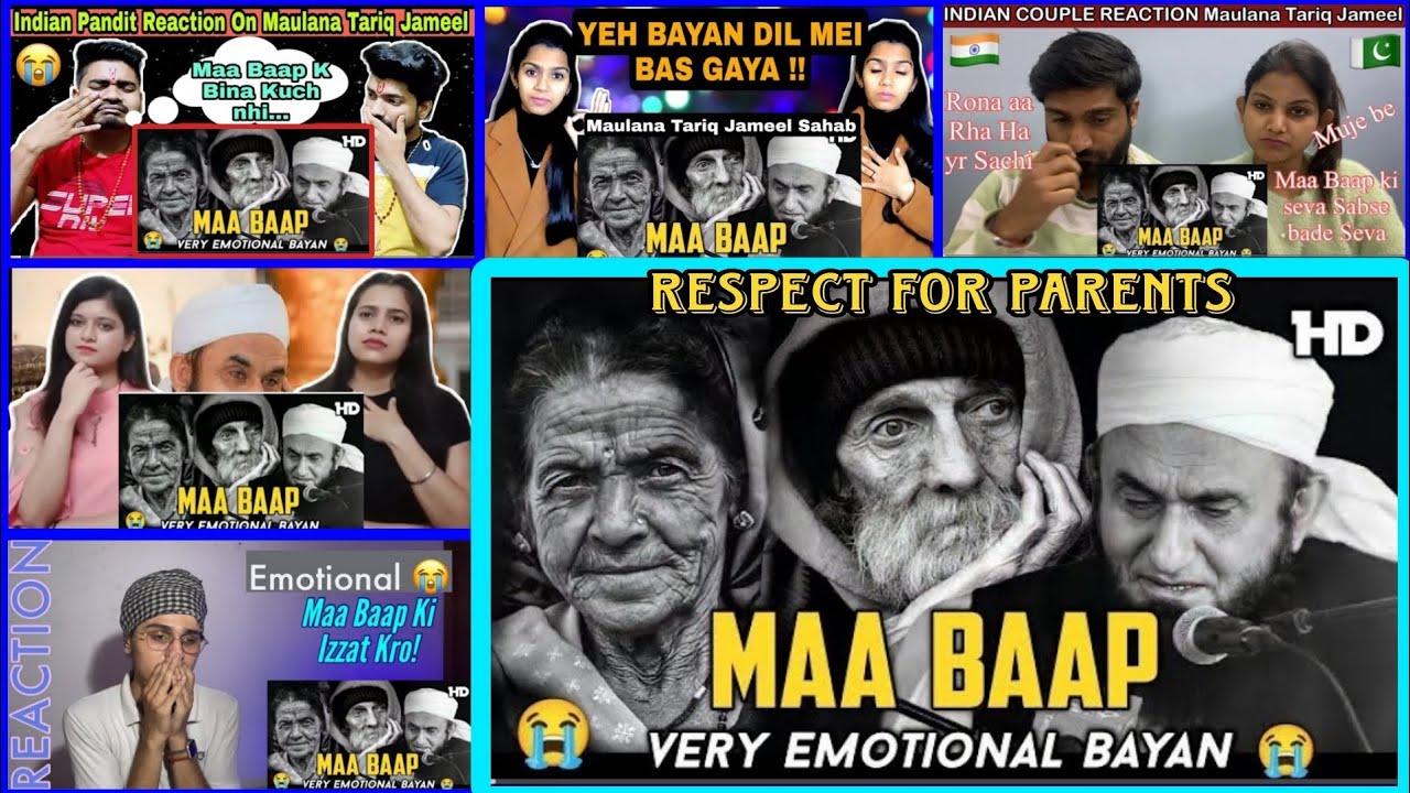 🇮🇳😢Indian Reaction on Maa Baap Very😞Emotional Bayan Maulana Tariq Jameel #MTJ  #REALITYMIXREACTION01