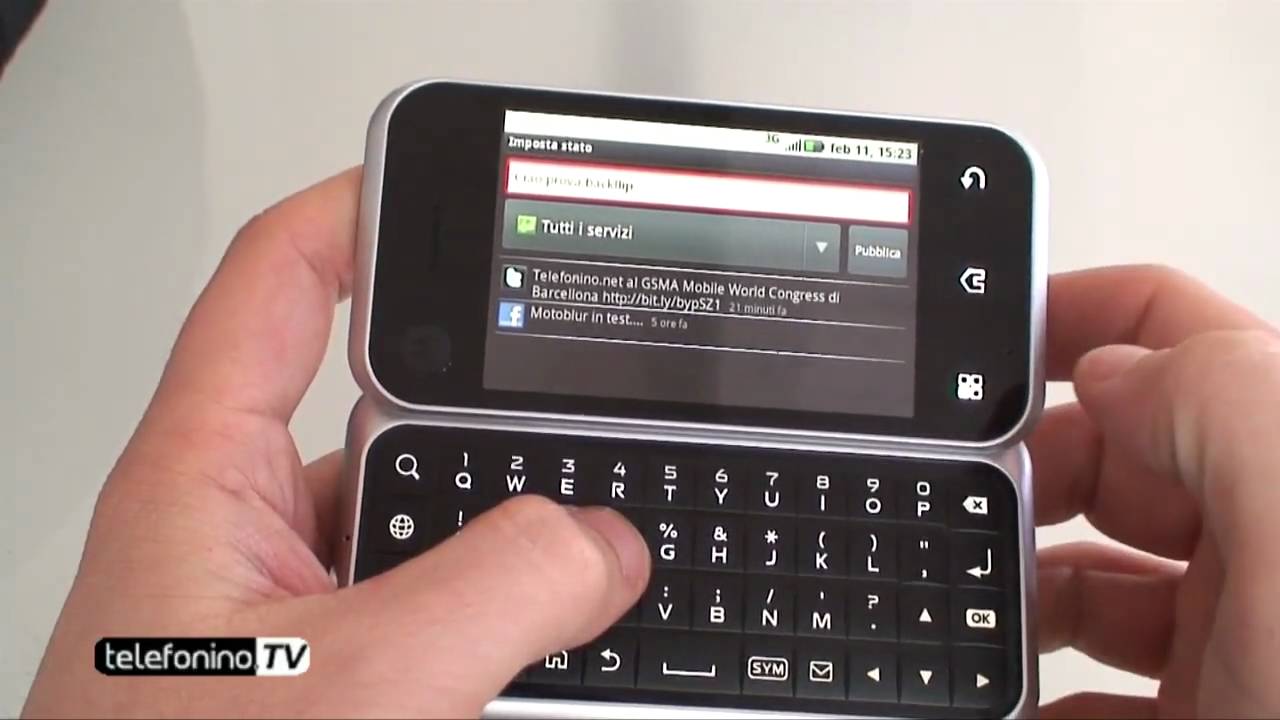 Motorola BackFlip videoreview da Telefonino.net