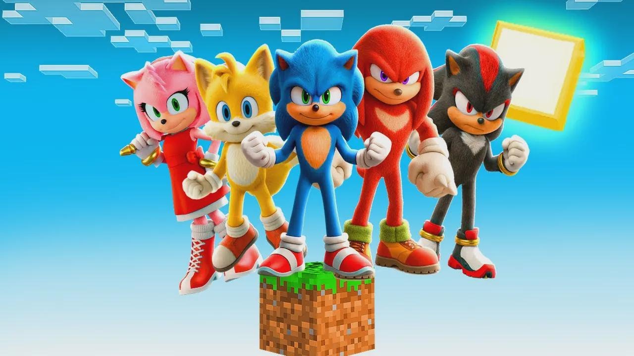 マイクラでソニックの全キャラ1ブロック生活、やってみた！ヤバすぎ！