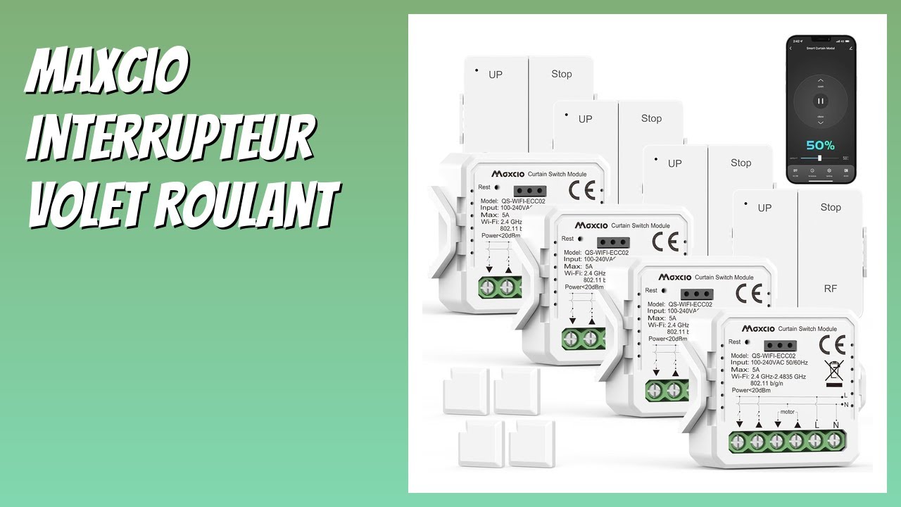 AVIS (2026) : Maxcio Interrupteur Volet Roulant. D&Eacute;TAILS