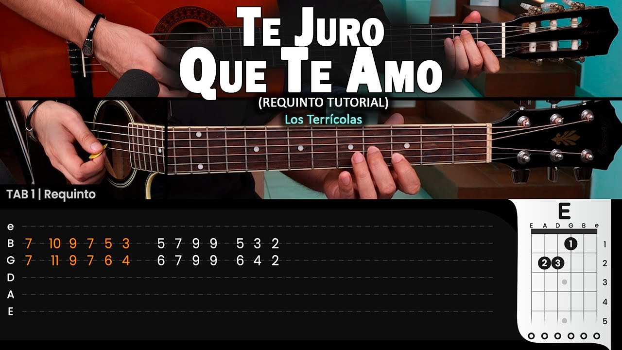 Te Juro Que Te AMO - Los Terrícolas - REQUINTO Tutorial / TABS